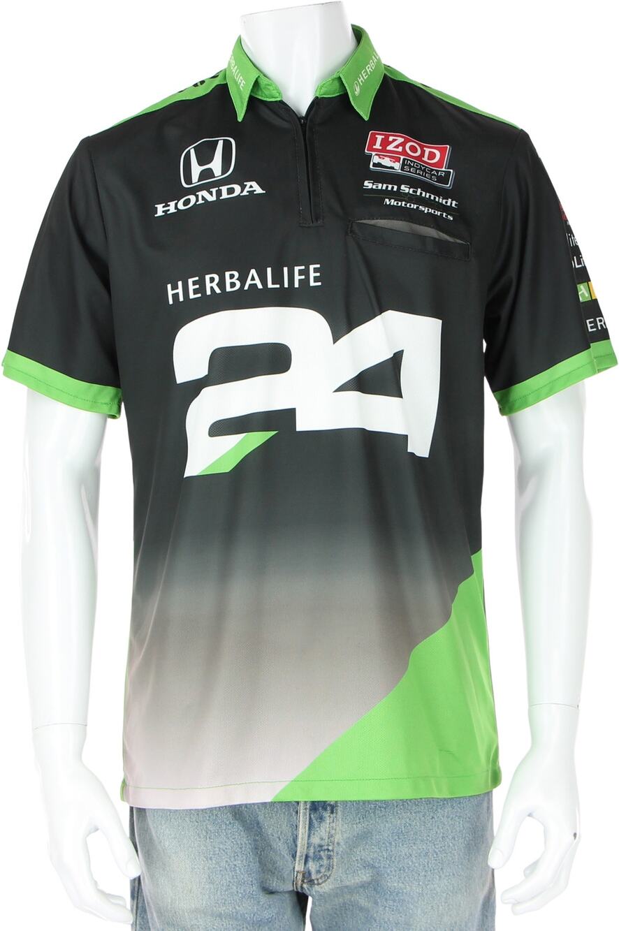 Impact Crew Gear Herbalife 24 Honda Formula Racing Pit Crew Jersey Polo Shirt